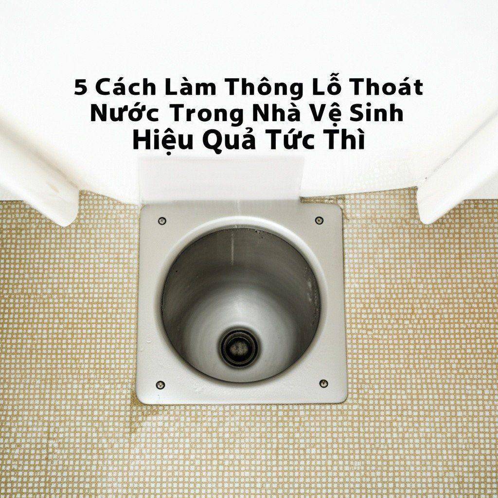 Hình minh họa cho bài viết: 5 Cách Làm Thông Lỗ Thoát Nước Trong Nhà Vệ Sinh Hiệu Quả Tức Thì