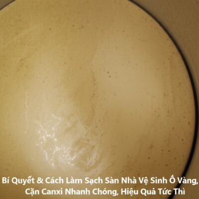 Bí Quyết & Cách Làm Sạch Sàn Nhà Vệ Sinh Ố Vàng, Cặn Canxi Nhanh Chóng, Hiệu Quả Tức Thì