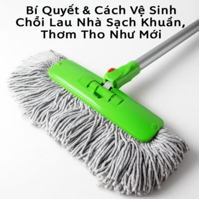 Bí Quyết & Cách Vệ Sinh Chổi Lau Nhà Sạch Khuẩn, Thơm Tho Như Mới