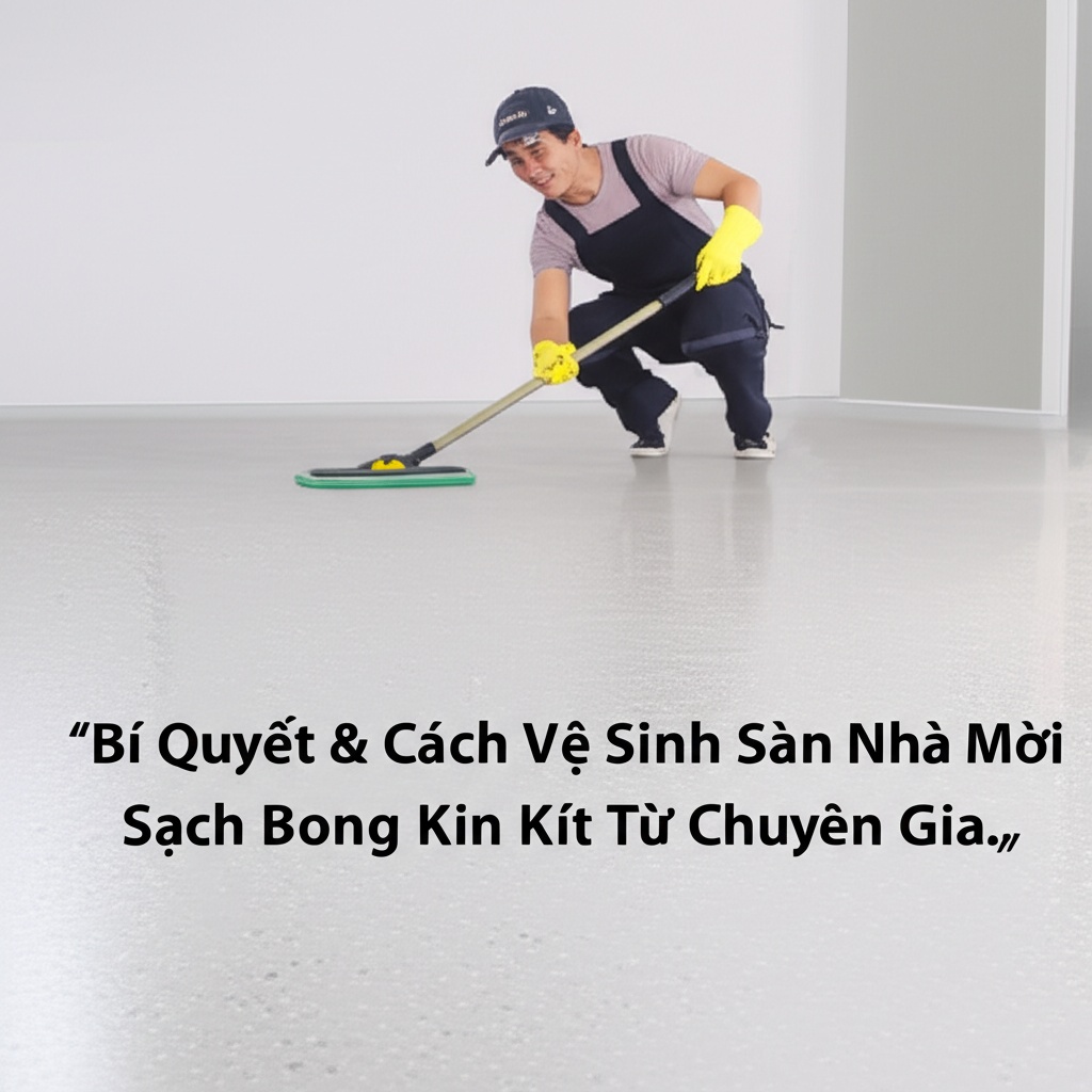 Hình minh họa cho bài viết: Bí Quyết & Cách Vệ Sinh Sàn Nhà Mới Xây Sạch Bong Kin Kít Từ Chuyên Gia