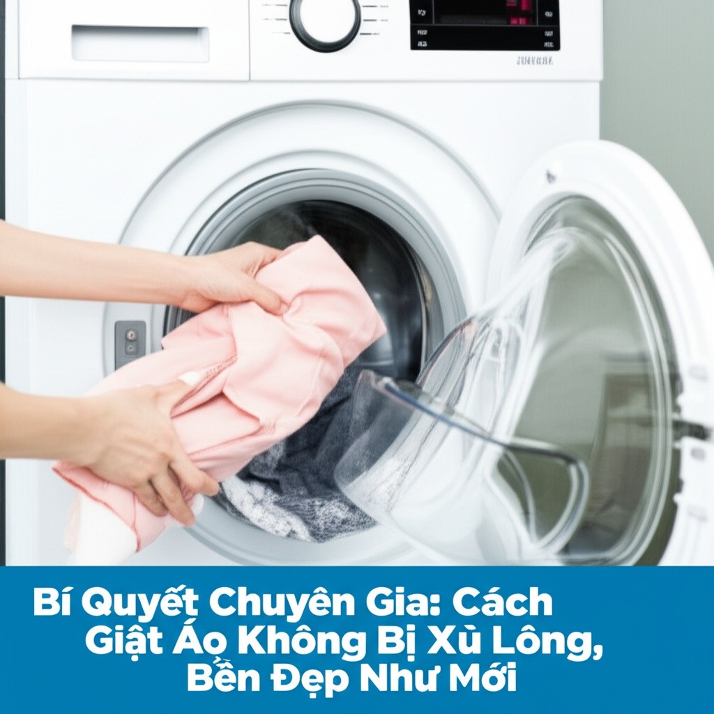 Hình minh họa cho bài viết: Bí Quyết Chuyên Gia: Cách Giặt Áo Không Bị Xù Lông, Bền Đẹp Như Mới