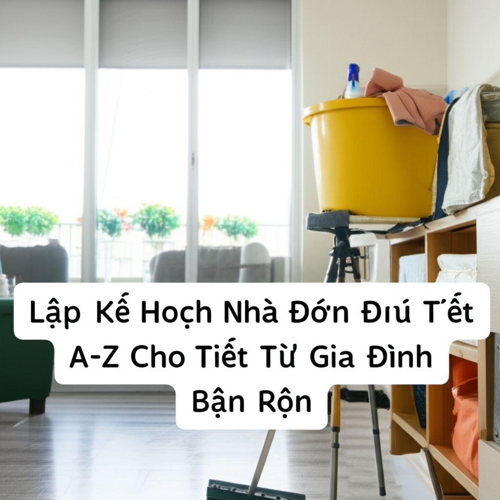 Hình minh họa cho bài viết: Bí Quyết Lập Kế Hoạch Dọn Nhà Đón Tết Chi Tiết Từ A-Z Cho Gia Đình Bận Rộn