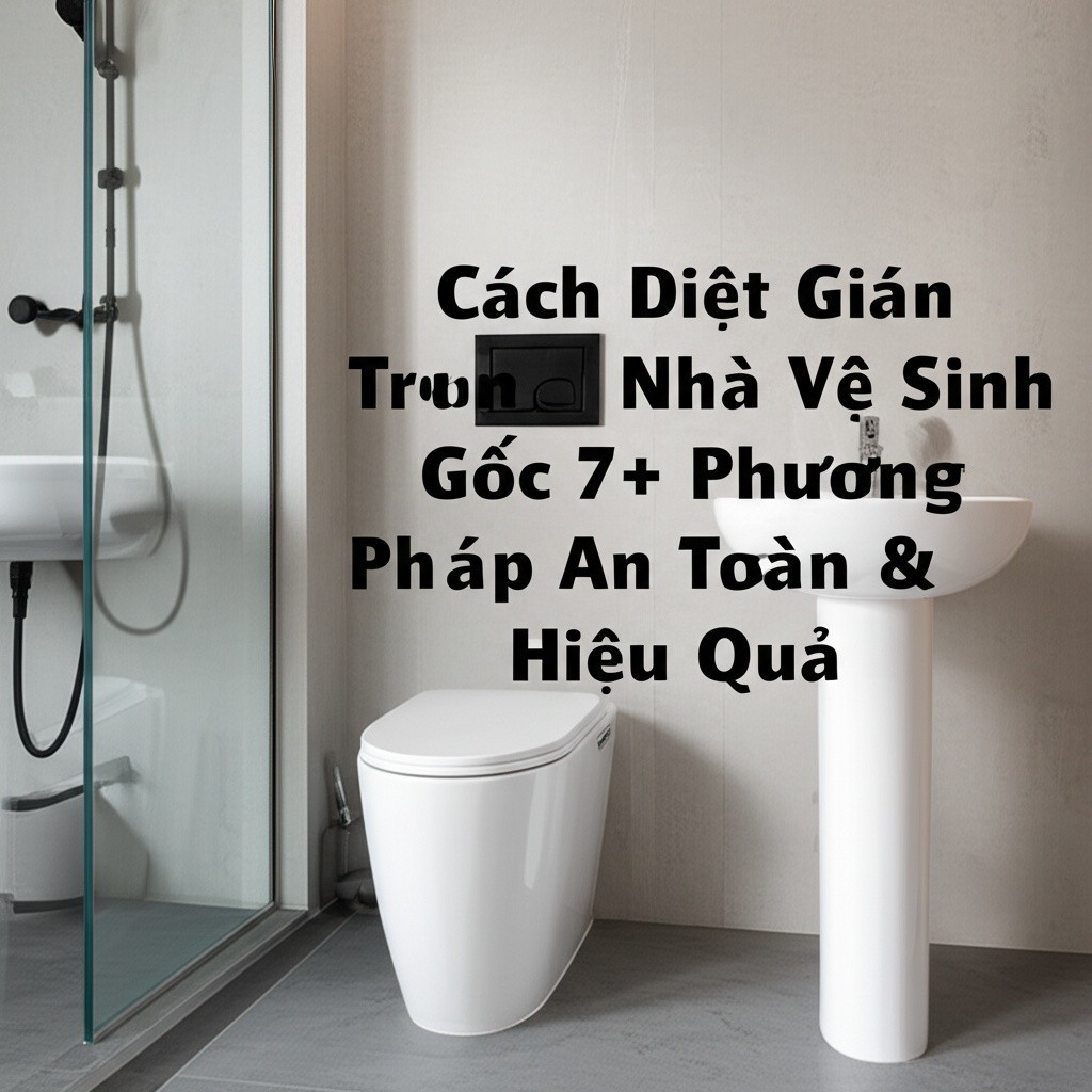 Hình minh họa cho bài viết: Cách Diệt Gián Trong Nhà Vệ Sinh Tận Gốc: 7+ Phương Pháp An Toàn & Hiệu Quả