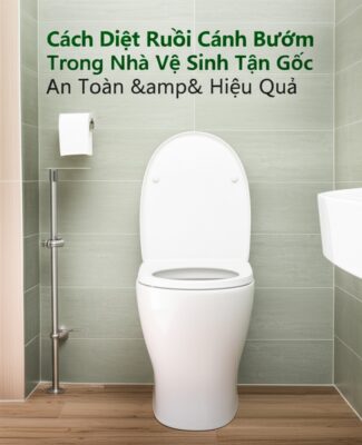 Cách Diệt Ruồi Cánh Bướm Trong Nhà Vệ Sinh Tận Gốc, An Toàn & Hiệu Quả
