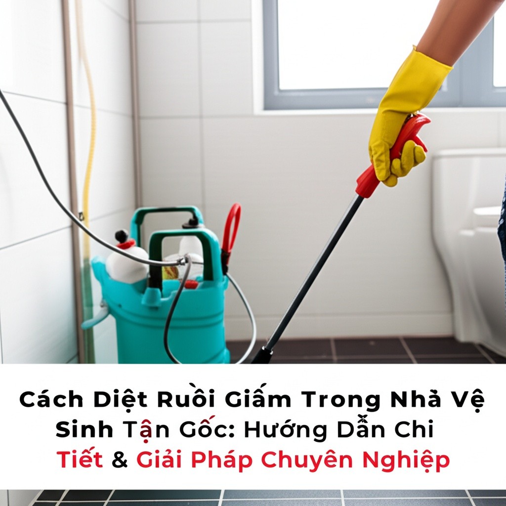 Hình minh họa cho bài viết: Cách Diệt Ruồi Giấm Trong Nhà Vệ Sinh Tận Gốc: Hướng Dẫn Chi Tiết & Giải Pháp Chuyên Nghiệp