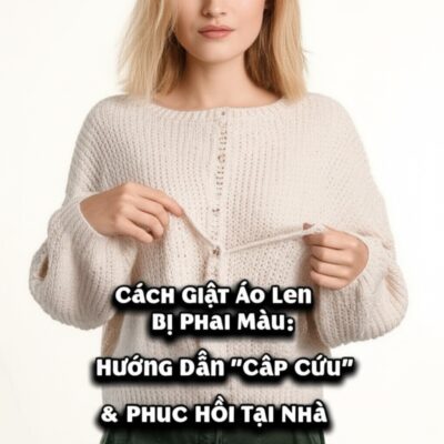 Cách Giặt Áo Len Bị Phai Màu: Hướng Dẫn "Cấp Cứu" & Phục Hồi Tại Nhà