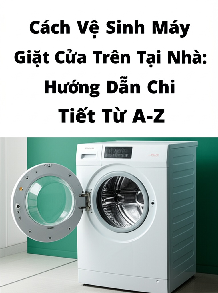 Hình minh họa cho bài viết: Cách Vệ Sinh Máy Giặt Cửa Trên Tại Nhà: Hướng Dẫn Chi Tiết Từ A-Z