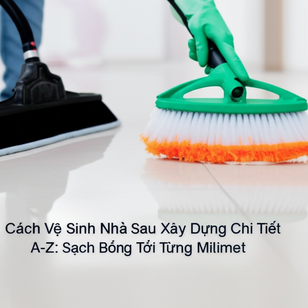 Hình minh họa cho bài viết: Cách Vệ Sinh Nhà Sau Xây Dựng Chi Tiết Từ A-Z: Sạch Bóng Tới Từng Milimet
