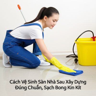 Cách Vệ Sinh Sàn Nhà Sau Xây Dựng Đúng Chuẩn, Sạch Bong Kin Kít
