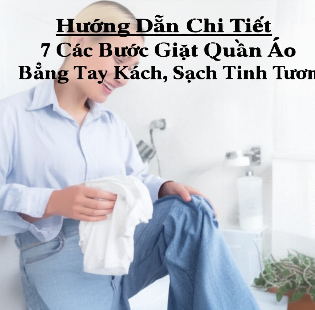 Hình minh họa cho bài viết: Hướng Dẫn Chi Tiết 7 Các Bước Giặt Quần Áo Bằng Tay Đúng Cách, Sạch Tinh Tươm