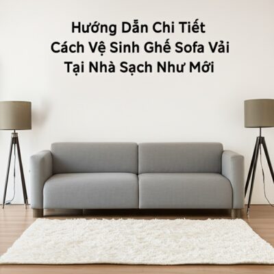 Hướng Dẫn Chi Tiết Cách Vệ Sinh Ghế Sofa Vải Tại Nhà Sạch Như Mới