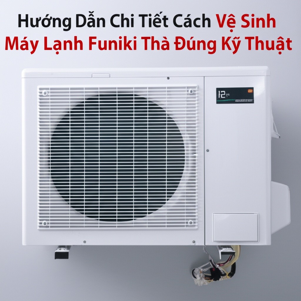 Hình minh họa cho bài viết: Hướng Dẫn Chi Tiết Cách Vệ Sinh Máy Lạnh Funiki Tại Nhà Đúng Kỹ Thuật