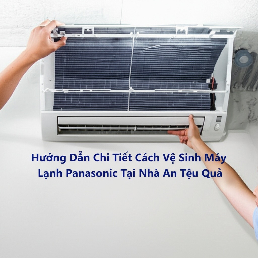 Hình minh họa cho bài viết: Hướng Dẫn Chi Tiết Cách Vệ Sinh Máy Lạnh Panasonic Tại Nhà An Toàn, Hiệu Quả