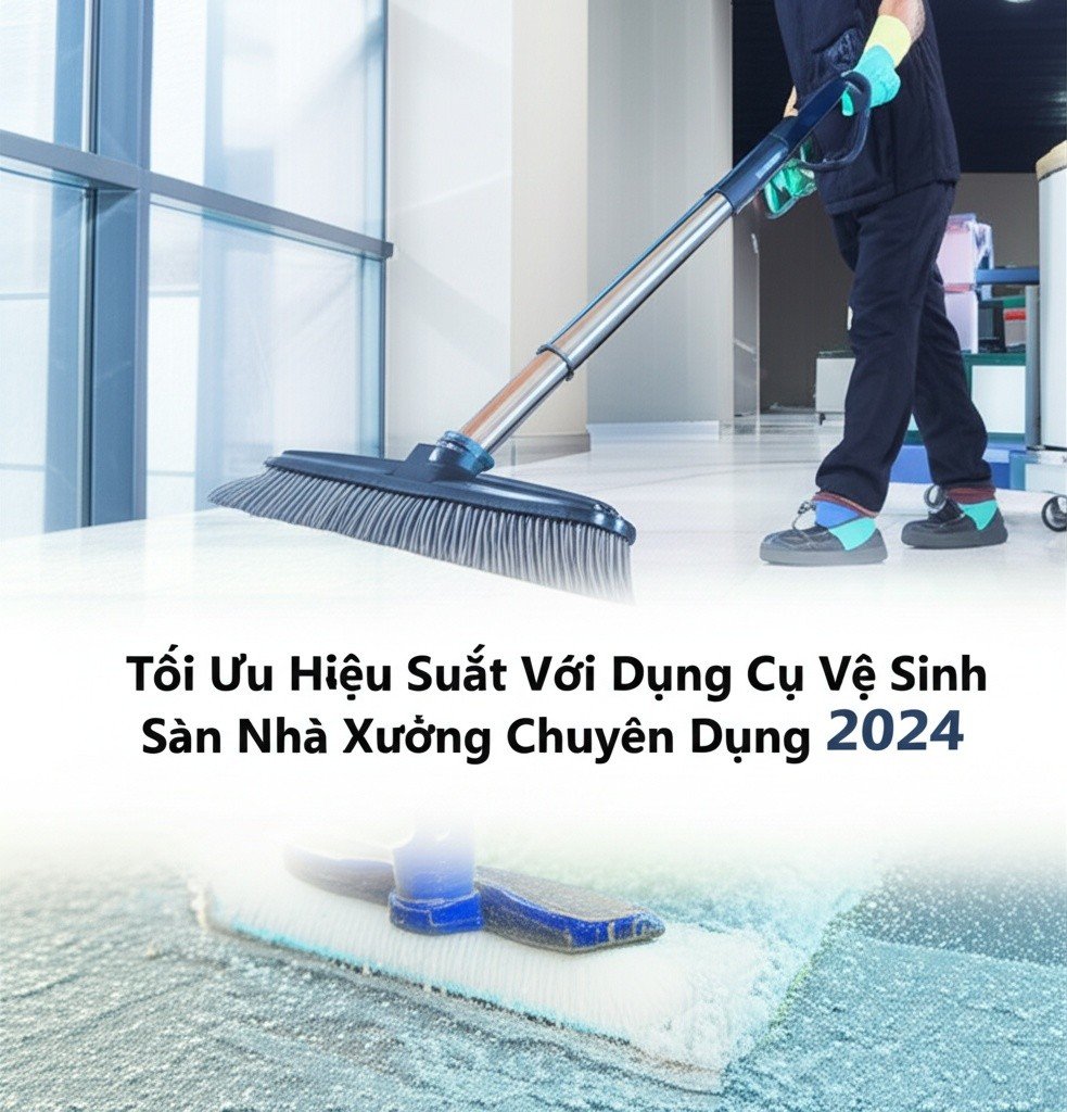 Hình minh họa cho bài viết: Tối Ưu Hiệu Suất Với Dụng Cụ Vệ Sinh Sàn Nhà Xưởng Chuyên Dụng 2024