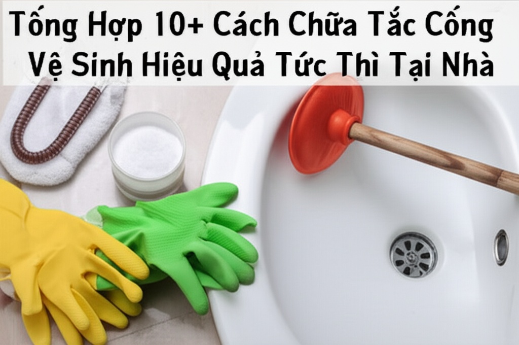Hình minh họa cho bài viết: Tổng Hợp 10+ Cách Chữa Tắc Cống Nhà Vệ Sinh Hiệu Quả Tức Thì Tại Nhà